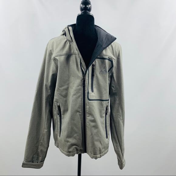 Gerry Weber Light Gray Jacket with Removable Hood - Picture 3 of 8